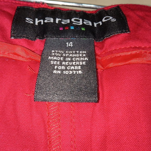 Sharagano women's stretch capri crop pants size 14 - Picture 5 of 6